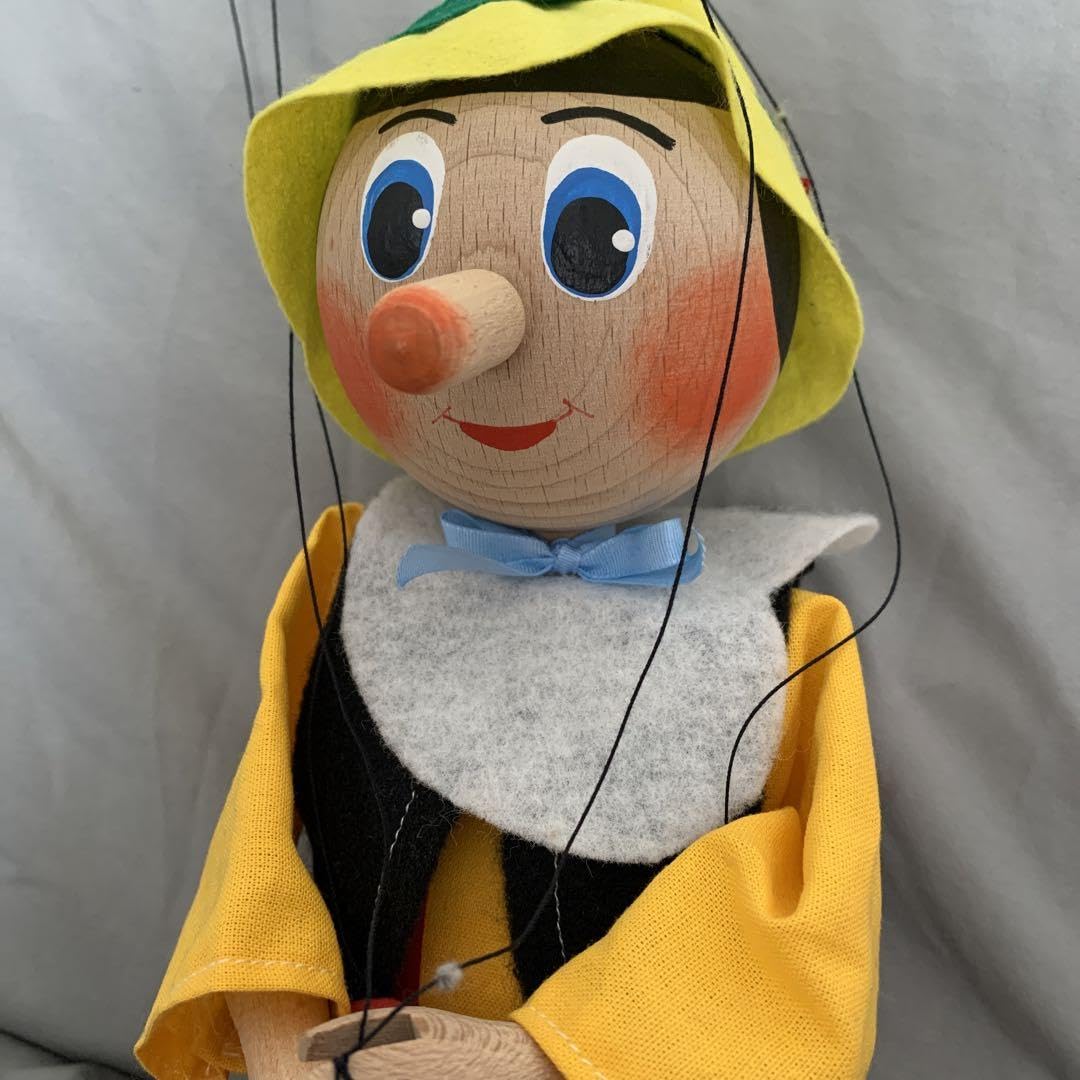 【希少品】ネパール製 操り人形 ミャンマーのピノキオ操り人形